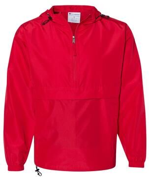 Champion CO200 Packable Anorak Jacket in Scarlet size Large   Polyester