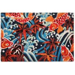 Excelsa Fußmatte Kimono Kokosnuss 60x1,5x40 cm Bunt