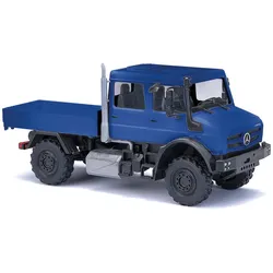 BUSCH 51082 1:87 Mercedes-Benz Unimog U 5023 / Doppelkabine, Blau
