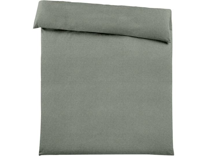 Duvetbezug Emma 160x210cm agave green - Farbe: grün - Material: 100% Baumwoll-Flanell, Heather Melange Optik