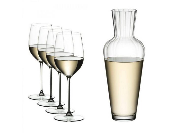 RIEDEL THE WINE GLASS COMPANY Weißweinglas Riesling/Zinfandel Veritas Gläser + Dekanter Mosel (5-teilig)