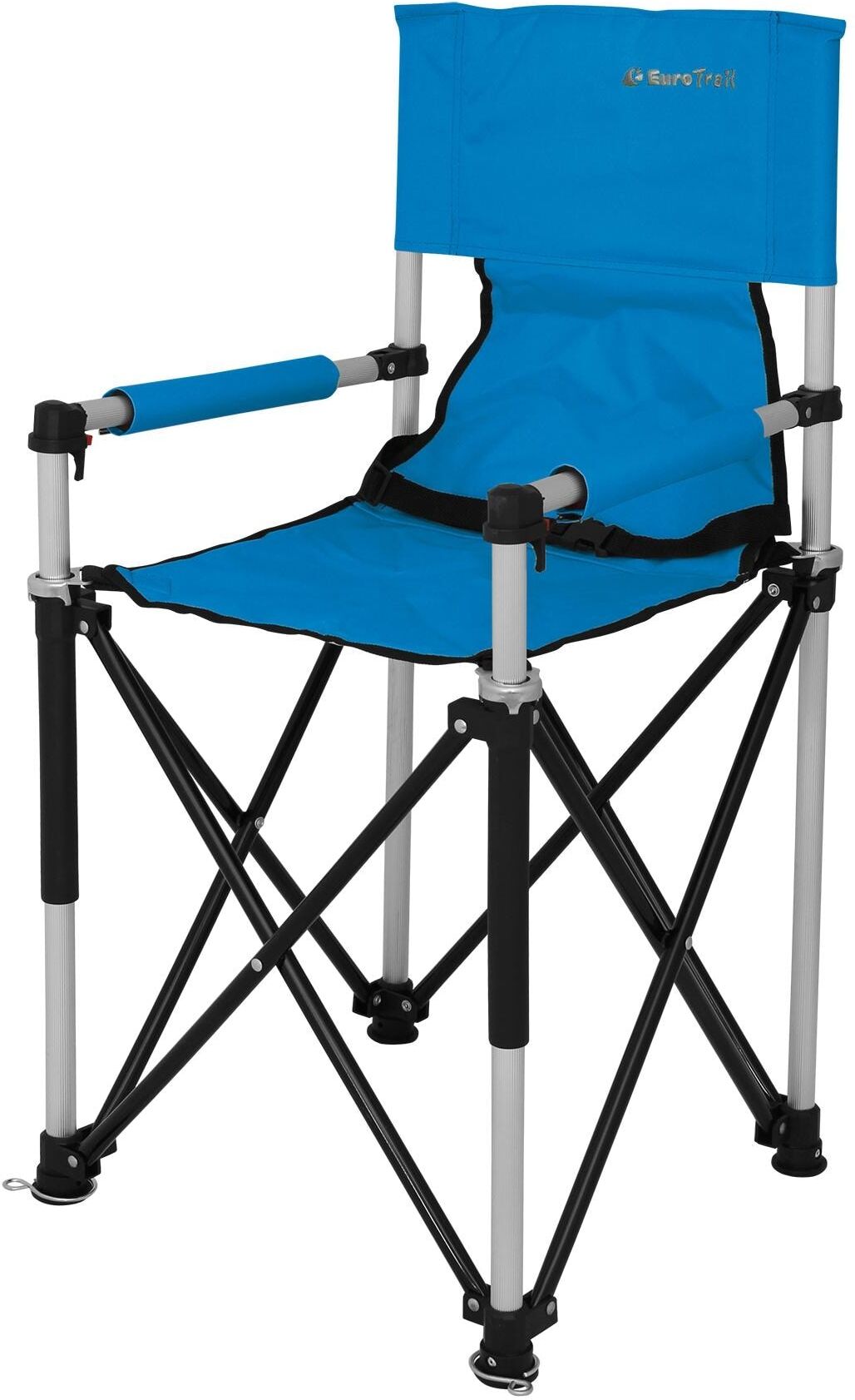 Campingstuhl EUROTRAIL "Petit JR", blau, Stühle, Baby, B/H/T: 43cm x 43cm, Aluminium, Polyester, Campingstuhl, B:43cm T:43cm blau B/H/T: 43cm x 43cm