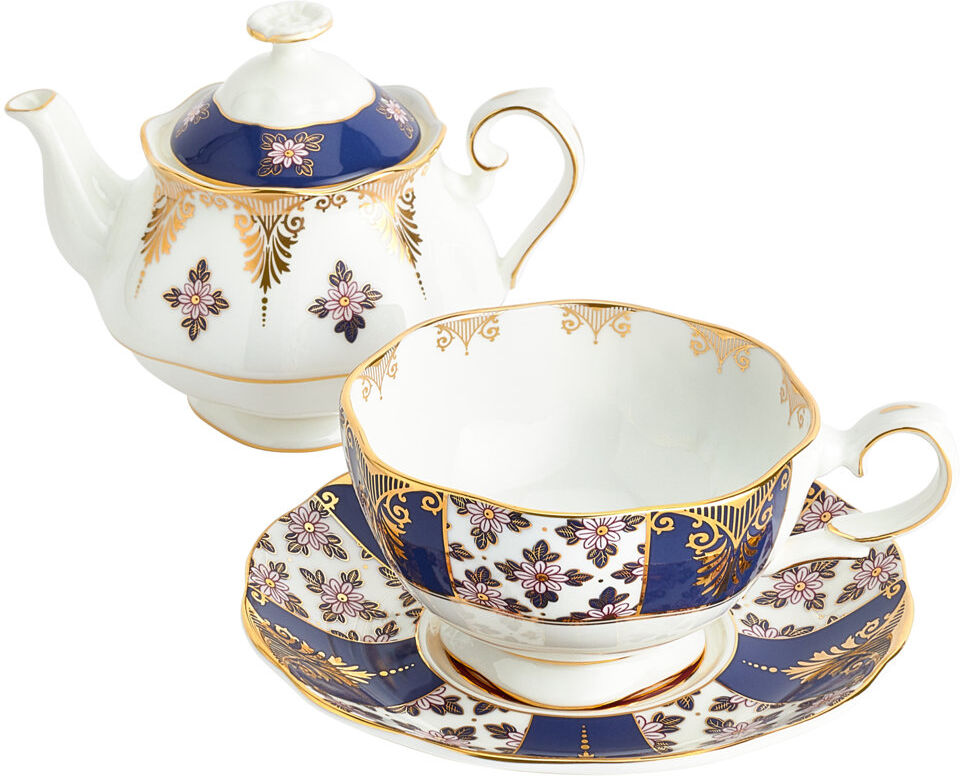 Royal Albert, 100 Years - Tea for One Set, Regency Blue (1900) Blue 0.49ml