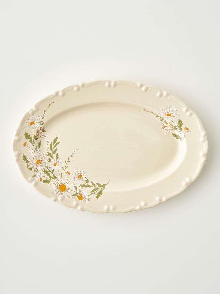 BELLA MAISON Servierplatte ''Daisy'' in Creme - (L)30 x (B)20,5 cm - onesize