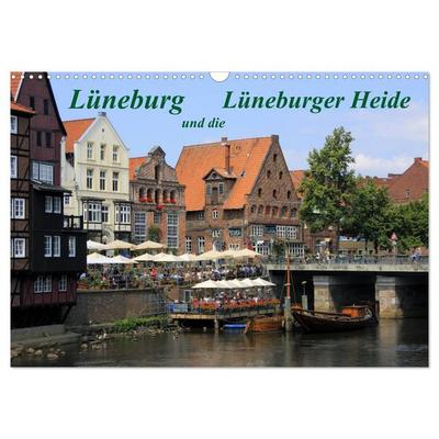Lüneburg und die Lüneburger Heide (Wandkalender 2026 DIN A3 quer), CALVENDO Monatskalender