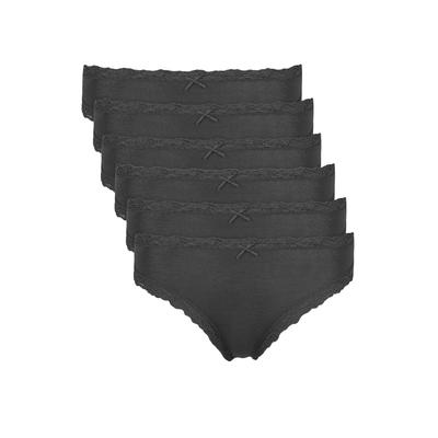Jazz-Pants Slips NINA VON C. "6er Pack Damen Jazz Pant Multiple Packs", Damen, Gr. 38, schwarz, Obermaterial: 95% Modal CMD. 5% Elasthan EL., Unterhosen