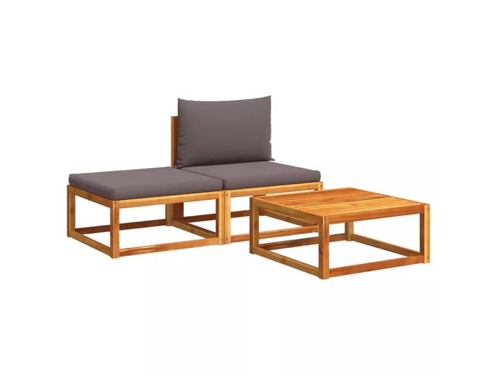 VidaXL - Gartensofa-set akazienholz, One Size, Braun