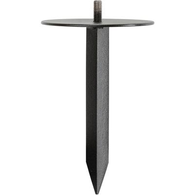 Bodenanker EVOTEC "PAUL", grau (schwarz, anthrazit), B:10cm T:10cm, Metall, Bodenanker, Leuchtenzubehör Erdspieß, Erdspieß - Ideal für unebenes Gelände
