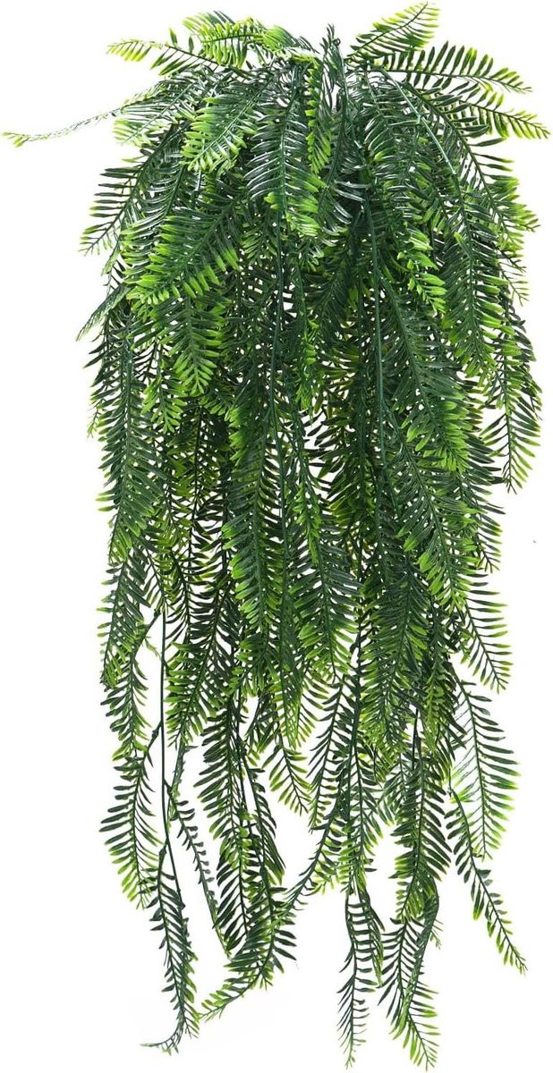 Realistische hangende kunstplant nep klimop voor woningdecoratie - Groen - 80 cm