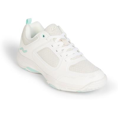 Hallenschuh PRO TOUCH "DA.-INDOOR-SCHUH REBEL IV W", Damen, Gr. 42, weiß (weiß, grau light, min), Synthetik, Schuhe Hallenschuh