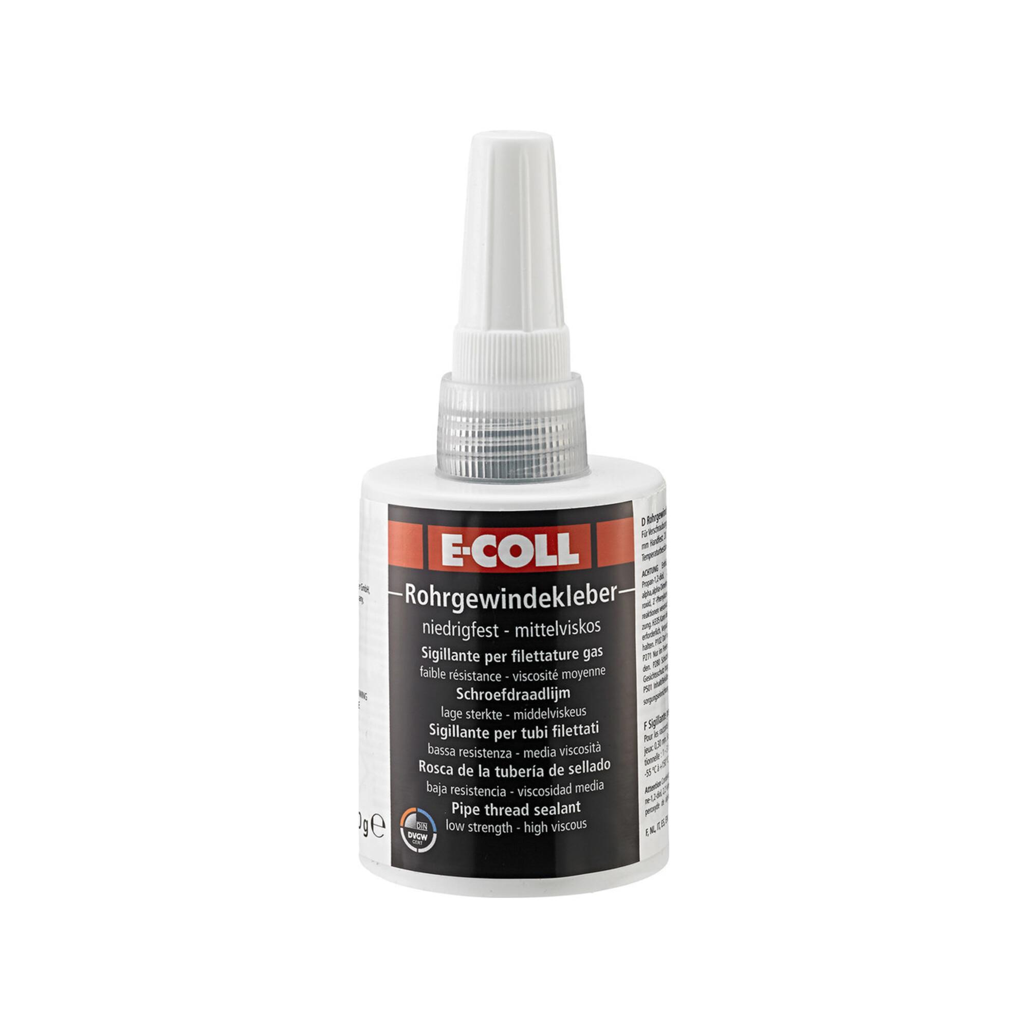 E-COLL Rohrgewindekleber 50g niedrigfest-hochviskos (4317784425681)