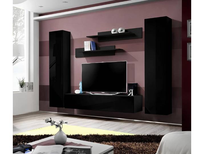 Xlmoebel Wohnwand Luxuriöse moderne Möbel für stilvolles Wohnzimmer-Design, (5-St), Made in Europa