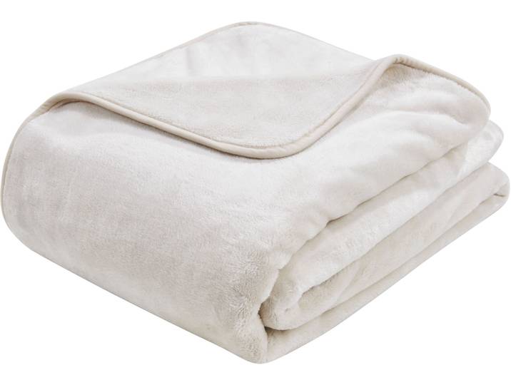 Wohndecke DONE. POLAR , beige, B:150cm L:200cm, Polyester, Wohndecken, Wohndecke, Weiche, wärmende Kuscheldecke
