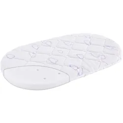 Träumeland Matratze Sleepy für Stubenwagen, 70x37 cm Anti Allergiker, weiss