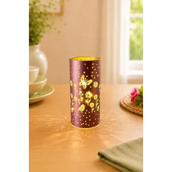 Glaslicht Polline LED 20cm rosa