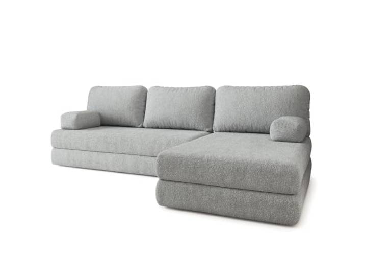 Masseno Schaumstoff-Ecksofas LEA mit Schlaffunktion, Modulares Schlafsofa aus Schaumstoff, Klappbares Bodensofa, Boneless, Ohne Montage - Hellgrau, Quelle 83