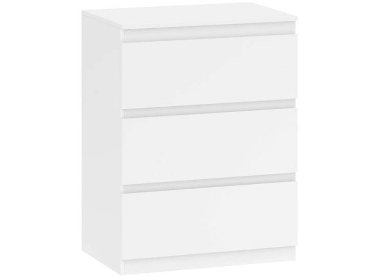 Homcom Kommode mit 3 Schubladen für Wohnzimmer Spanplatte Weiß, 40x79x60 cm, Kleinmöbel, Kommoden, Kommoden