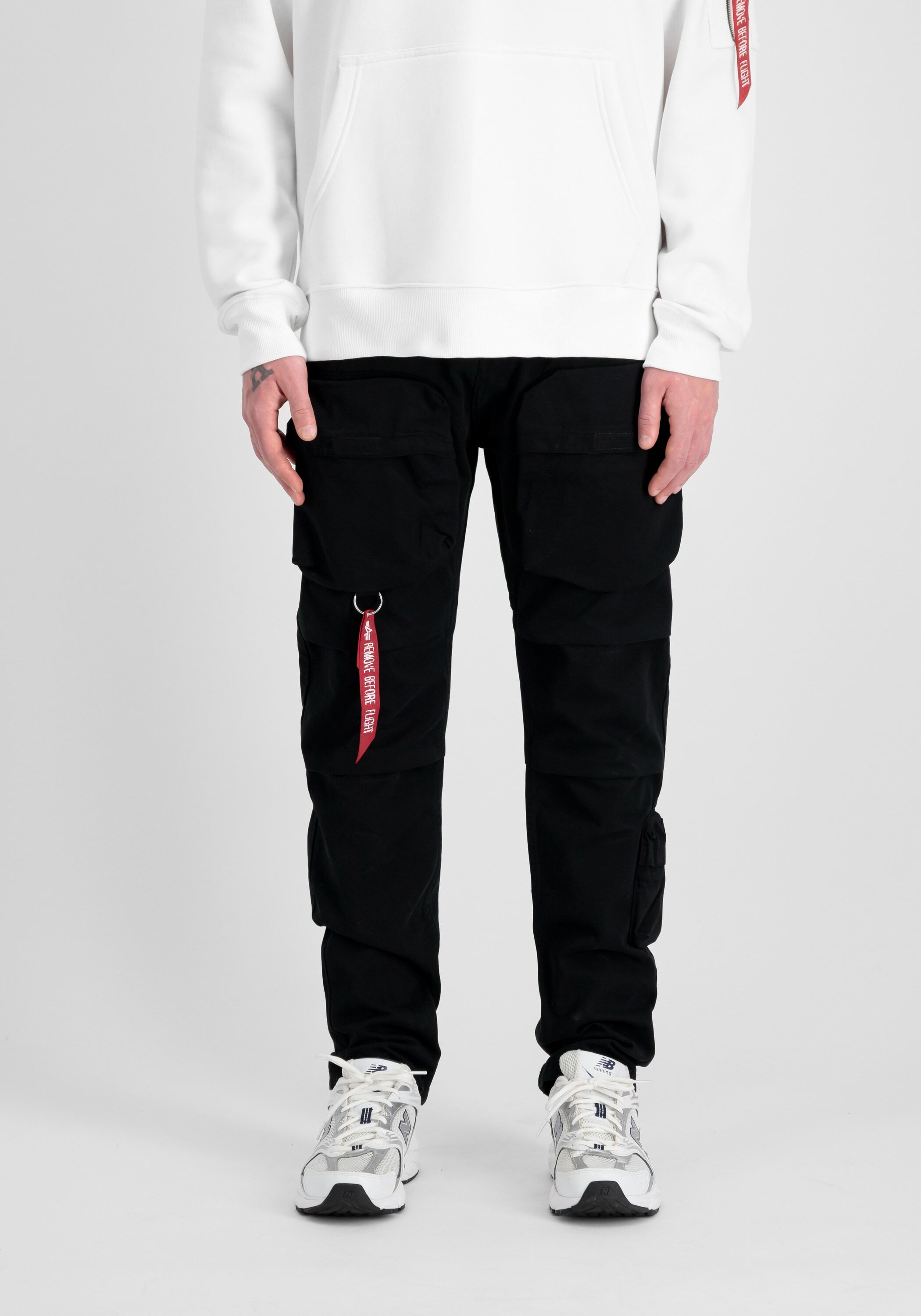 Cargohose ALPHA INDUSTRIES "Tactical Pant", Herren, Gr. 38, Normalgrössen, schwarz, Obermaterial: 100% Baumwolle, Hosen Cargohose schwarz 38, Normalgrössen