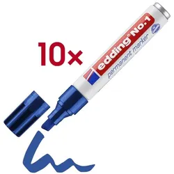 Edding Permanentmarker »No. 1« 1 - 5 mm 10 Stück blau
