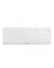 Cherry TAS STREAM PROTECT Keyboard Corded DE-Layout weiß Tastatur (JK-8502DE-0)
