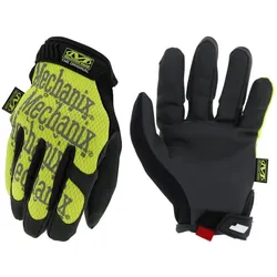 Mechanix Wear, Schutzhandschuhe, Handschuhe MECHANIX ORIGINAL HI-VIZ gelb Größe L. Klettverschluss, Kunstleder, TrekDry, reflektiere (L)