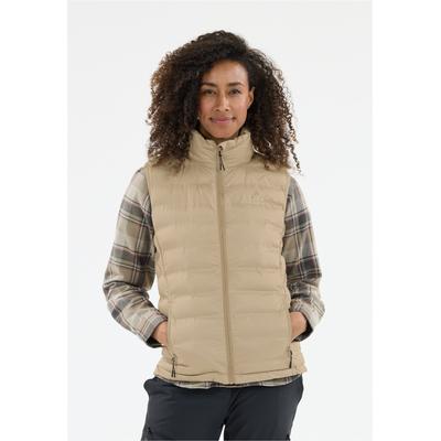 Steppweste WHISTLER "Froze", Damen, Gr. 42, beige, 100% Polyester, normal, ohne Ausschnitt, Westen Steppweste, mit wasserabweisender Eigenschaft