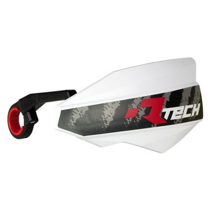 Racetech (RTECH) VERTIGO Fahrrad-Handschützer, Weiss (mit Halterungen) (KITPMVTBN20)