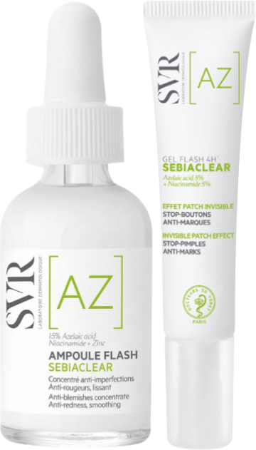 SVR Sebiaclear Ampoule AZ Sérum + Gel Flash Pack