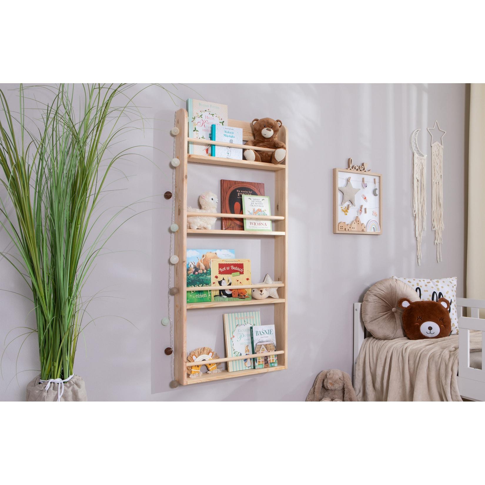 TiCAA Kinder Bücherregal Toni 55x80 & 60x130