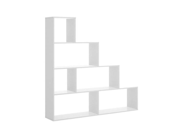 Bibliothèque effet bois blanc brillant 158x29 cm
