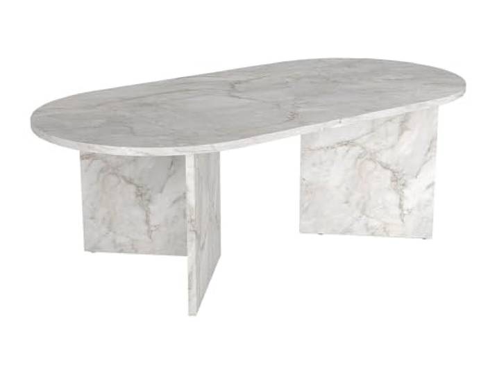 Vente-unique - Couchtisch Topania -L 120cm x B 60cm x H 39.6cm- Holzspan - weiß
