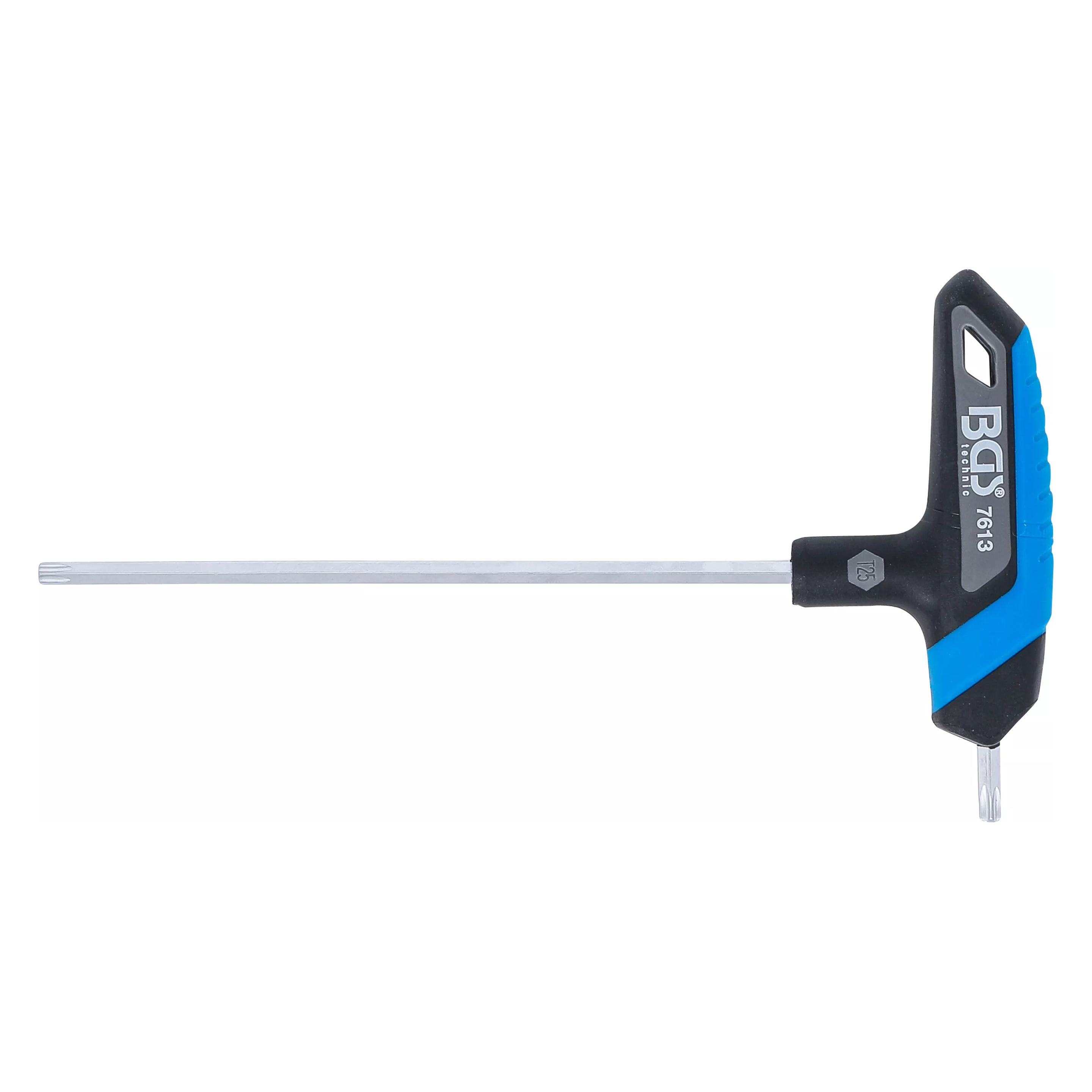 BGS Schraubendreher mit T-Griff | T-Profil (für Torx) | T25 (T-profil) (7613)