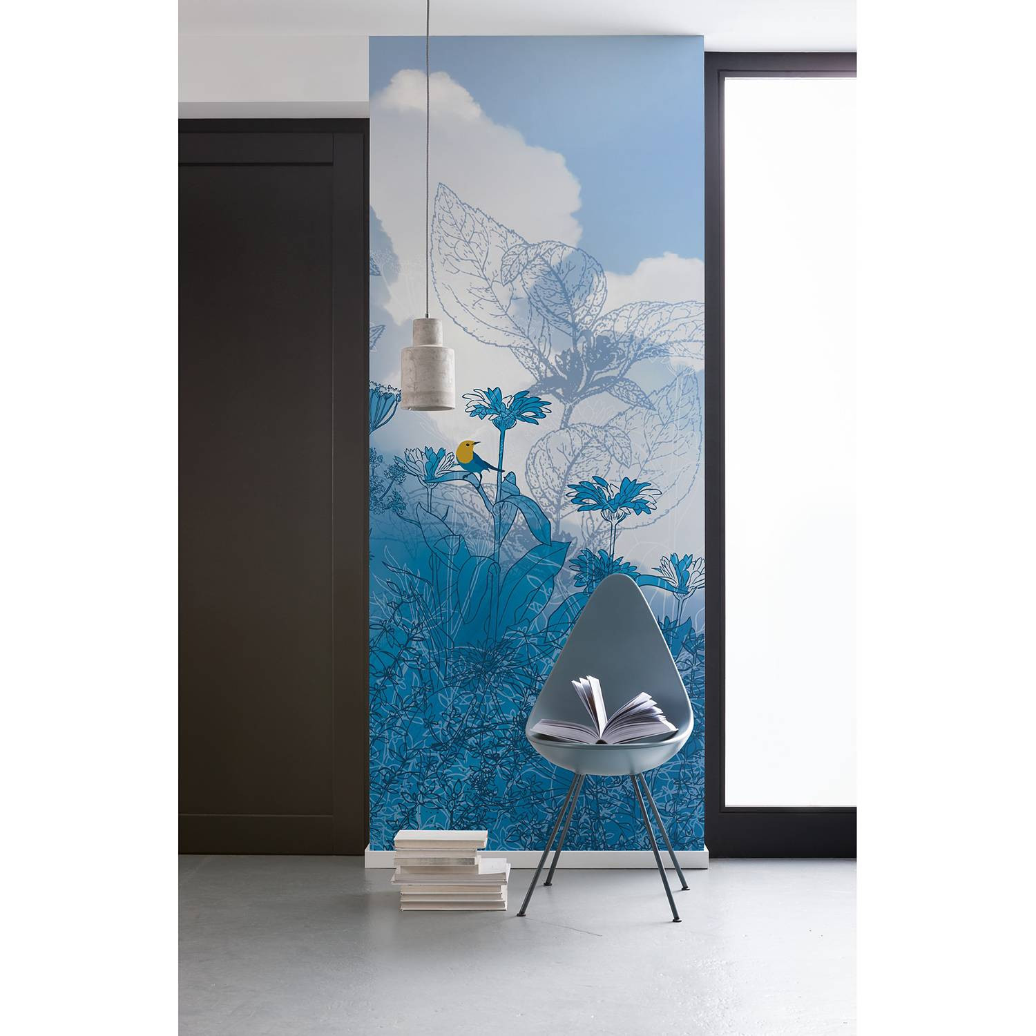 home24 Fotobehang Blue Sky Mural Breedte: 100 cm