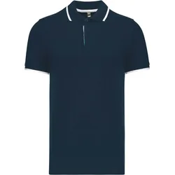 Kariban Herren Kontrast Piqué Polo K245 navy/white/light turquoise L