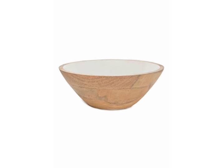 Fynch-Hatton Schale Ganzjährlich, Naturfarben, Greige, Holz, Mangoholz, mehrschichtige Massivholzplatte (Tischlerplatte), rund, 11 cm, Handmade in India, lebensmittelecht, Geschirr, Schalen & Schüsseln, Schalen