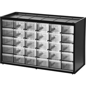 Stanley Kleinteilemagazin 1-93-980, aus Kunststoff, für Wandmontage, 36,5 x 22,5 x 15,5cm, 30 Schubladen, 30 Stück