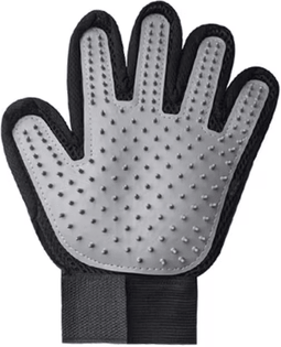 Inspire Picks Breathable Pet Grooming Gloves Floating Hair Remover Brush For Cats And Dogs grey Left
