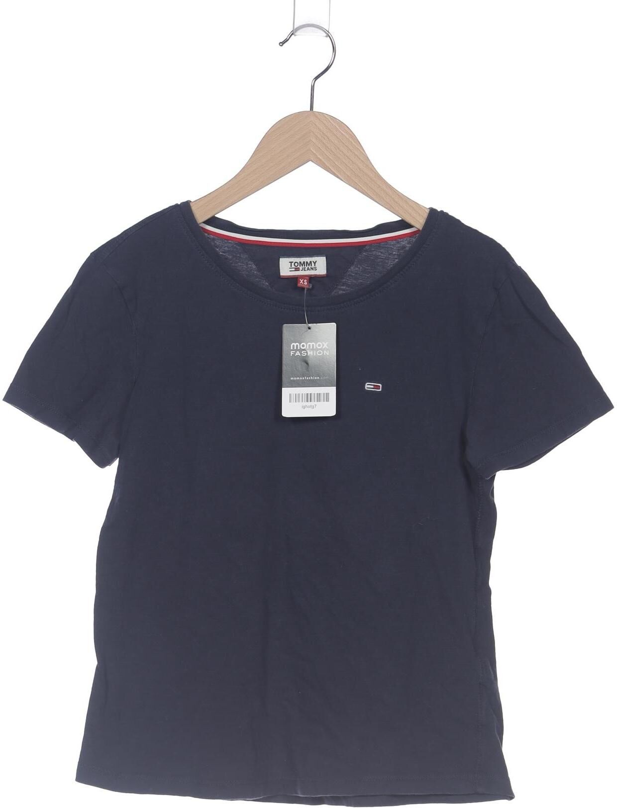 Tommy Jeans Damen T-Shirt, Marineblau, Gr. XS, Baumwolle - Second Hand