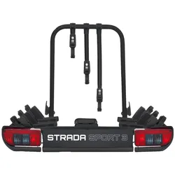 Atera Strada Sport M3 - Anhängerkupplungs-Fahrradträger für 3 Fahrräder (schwarz)