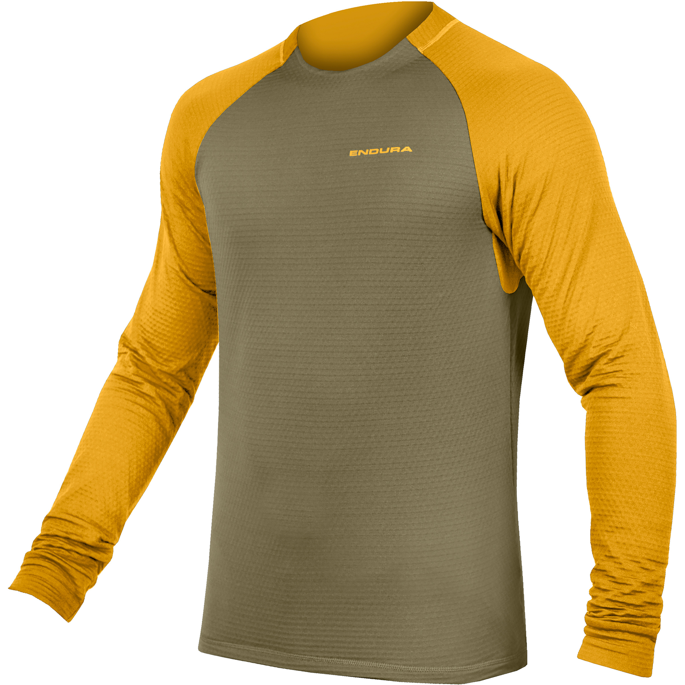 Endura SingleTrack Fleece Herren Longsleeves oliv Größe M Mountainbike Elastisch