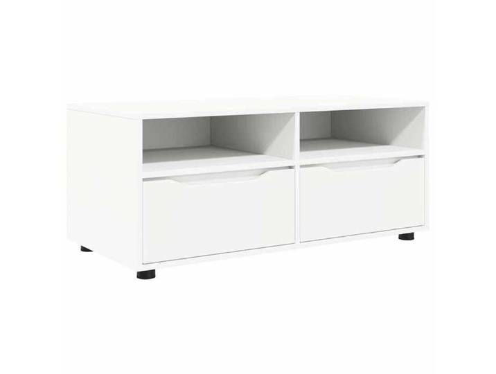 NOUVEAU Cabinet TV - Meuble TV 100x48x43cm - blanc - Bois d'ingénierie - commode hifi contemporain 19353