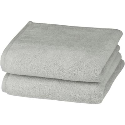 Handtücher ROSS "Sensual 9000", grau (chrom), B:50cm L:100cm, Frottier, Obermaterial: 100% Baumwolle, Handtücher, mit Aloe-Vera-Öl veredelt