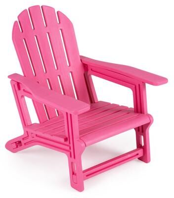 Costway All-Weather Outdoor Kids Patio Seating with Ergonomic Design-Pink