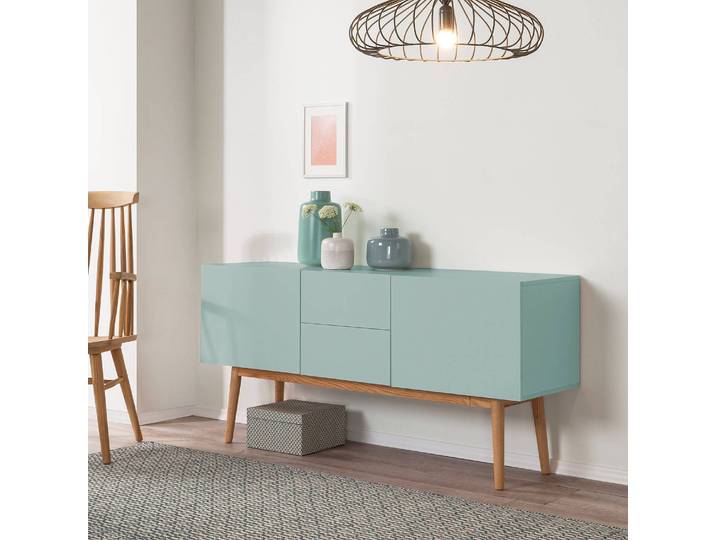 Enfilade - Largeur 150 cm 150 x 72 x 40cm Vert/Vert menthe