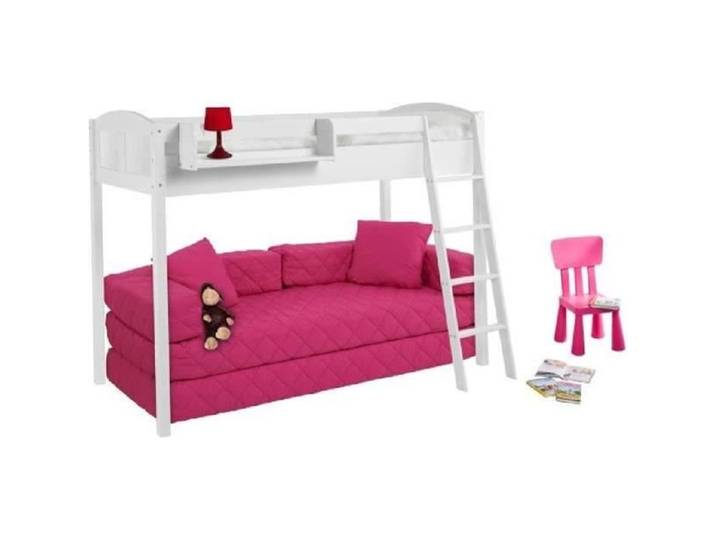 Lit mezzanine évolutif hauteur 150 cm LILOKIDS - blanc laqué