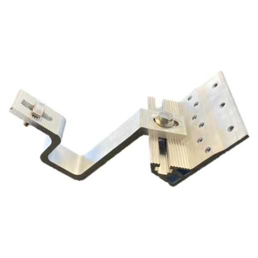 FixNordic Ziegelhaken 120 mm Aluminium/Aluminium (260200-AFT)