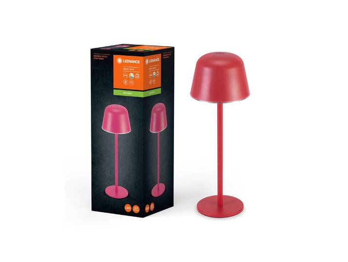 LED Tischleuchte CCT USB , pink (magenta), Ø 11cm H: 30cm, Leuchten, LED Tischleuchte