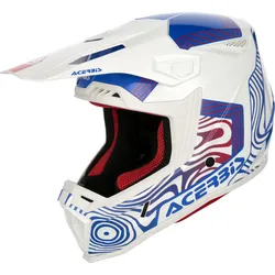 Acerbis Whoops, Motocrosshelm - Weiß/Blau/Rot - S