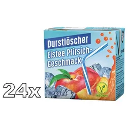 Durstlöscher Eistee Pfirsich Erfrischungsgetränk 24x500ml