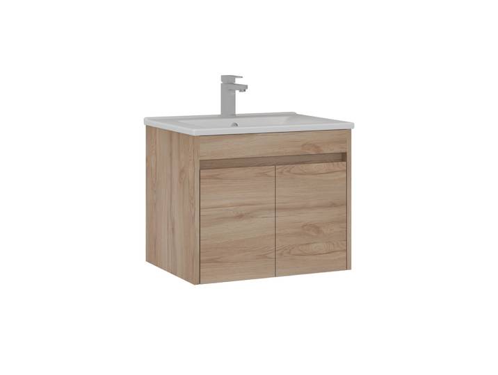 Meuble Vasque \ side 65 V2\ - 65 X 45 X 52 Cm - Oak